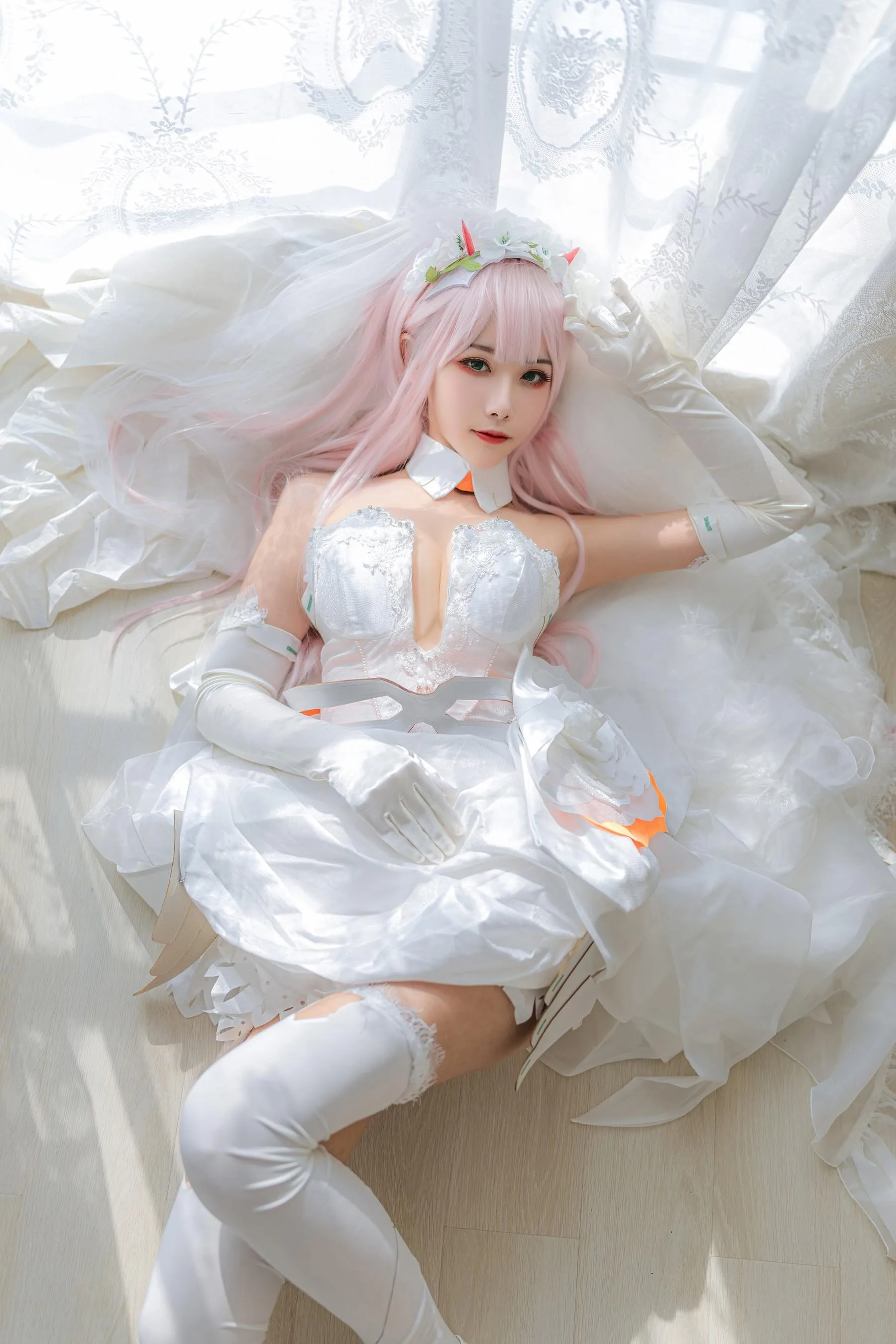 Momoko葵葵 – NO.36 DARLING in the FRANXX 02 泳装 兔女郎花嫁 [61P]插图3
